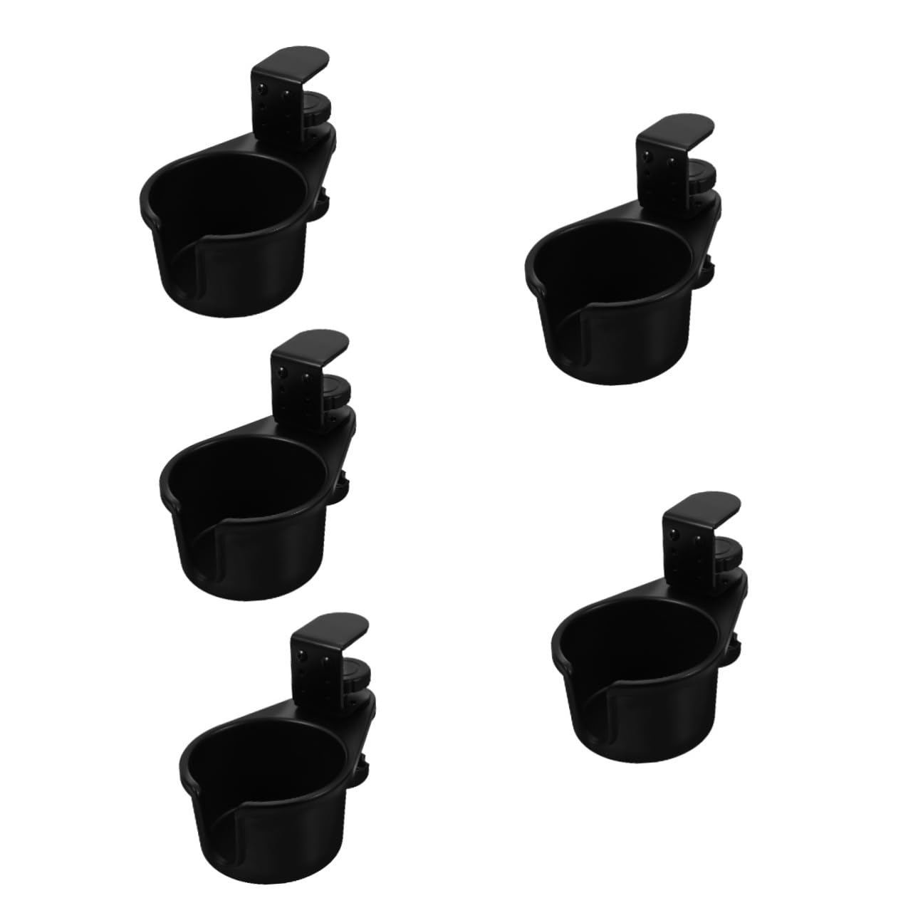 Gatuida 5pièces Porte-Tasse De Bureau Rotatif Support De Clip De Table Pratique pour Organiser Espace De Travail Accessoire De Gaming Et Bureau