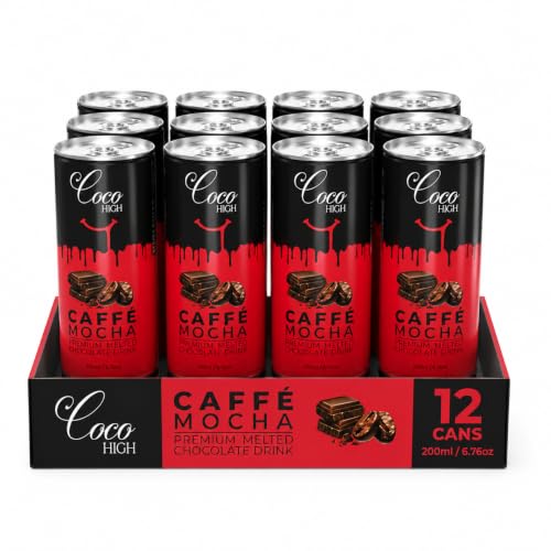 Image of CocoHigh Caffe Mocha Chocolate Drink 2.4L (12 x 200ml) | Luxury Chocolate Milkshake | Ready-to-Drink Milkshake Made with Real Cocoa | No Added Preservatives