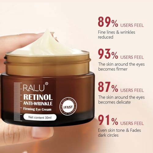 Retinol Eye Cream, Eye Cream Anti Aging, Eye Cream for Wrinkles, Eye Cream for Dark Circles and Puffy Eyes, Firming Eye Cream, Fade Fine Lines, Puffy Eyes Bags Under Eyes, Moisturizing & Hydrating - Image 7