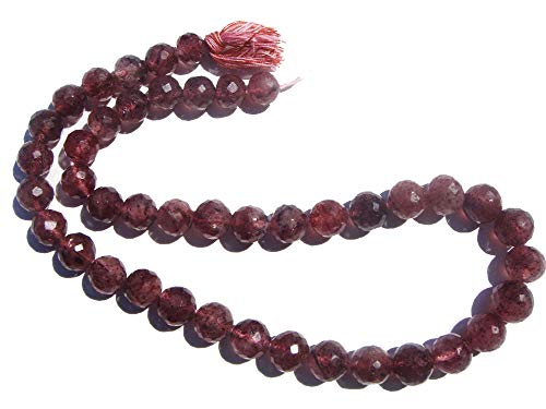 Perles de Fraise Russes rondes facettées en vrac pour la fabrication de bijoux