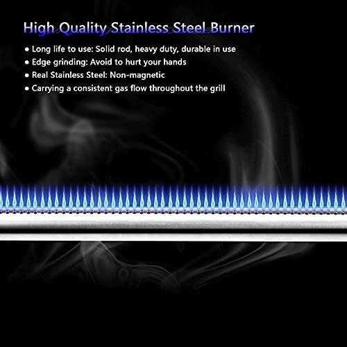 Utheer Grill Parts With 7636 Flavor Bars, 69787 Grill Burner And Ignitor Wire Kit For Weber Spirit And Spirit Ii 300 Series With Front Control, Spirit E310, E320, E330, S310, S320, S330 Gas Grills #TOP3