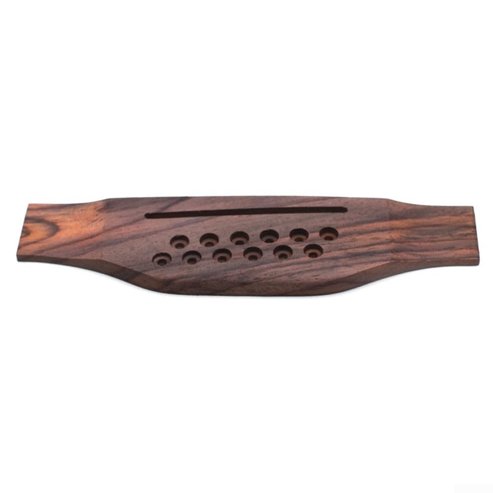 Chevalet de guitare acoustique à 12 cordes, chevalet de guitare en palissandre, sillet en os, kit de chevalet de guitare, accessoires pour guitare acoustique