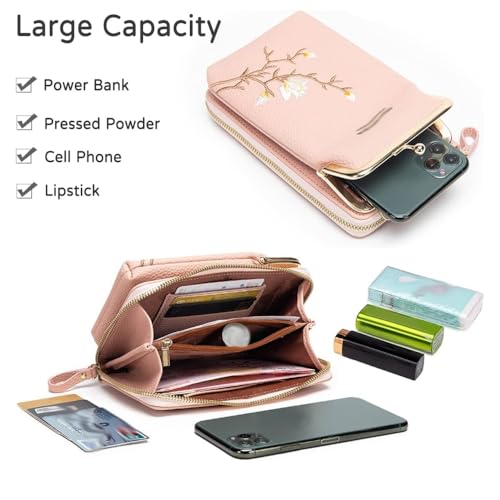 Women Sling Cross-Body Wallet With Mobile Cell Phone Holder, Mini Cross Body Bag, Small Crossbody Purses for Women3