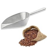 コーヒーメジャー アルミニウム スコップメジャー 小型製 13cm 食洗機対応 移し替えやすい スリムな形状 頑丈 ユーティリティシャベル コーヒー豆 小麦粉 砂糖 小麦粉 コーヒーショップ キッチン バー シルバートーン