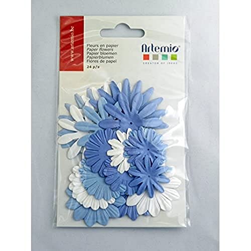 Artemio Set de 24 Fleurs, Autre, Pourpre, 15 x 0,4 x 10 cm 11006789