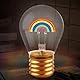 TUZELIYA Geburtstag für Manner Frauen - USB Regenbogen Tischlampe in Form einer Glühbirne für Schlafzimmer, Spielzimmer, Bar, Party - Geschenke für Geburtstag Weihnachten