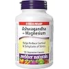 Webber Naturals Ashwagandha + Magnesium, 120 Capsules, Helps to Reduce Cortisol and Symptoms of Stress, Vegan