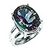 Solid Natural Mystic Topaz Ring-Handmade Silver Ring-925 Sterling Silver Ring-Designer Oval Mystic Topaz Ring-Gift for her-Anniversary Ring (9)