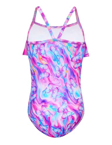 Image of Girls Swimsuit One Piece Ruffles Bathing Suit Kids' Swimwear Quick Dry Summer Beach for 2-14Y