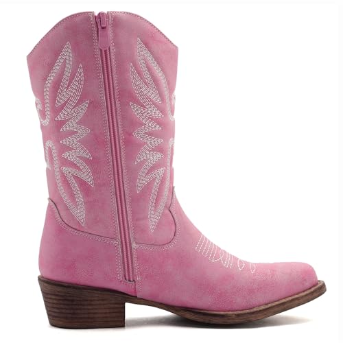 Image of GLOBALWIN Cowboy Boots for Women, Mid-Calf Western Style