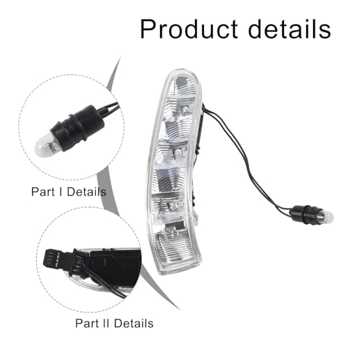 Luz intermitente Benz W220 W215 con acabado premium transparente 3