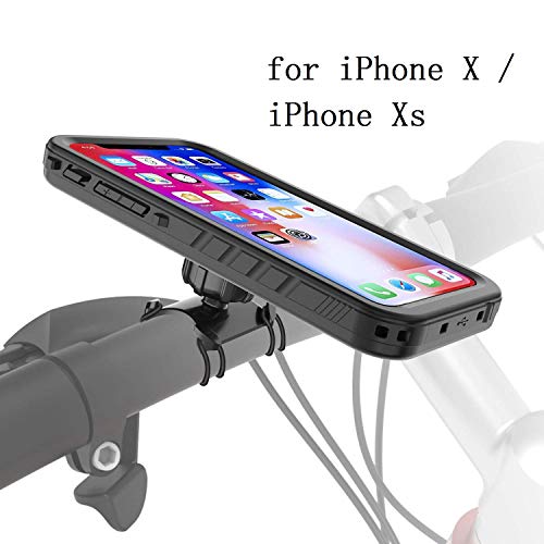 Gelink iPhone X/iPhone XS Bike Kit, Bike Mount & Protective Case, Shockproof Dustproof Bike/Bicycle Motorcycle Handlebar Mount Holder Case for Apple iPhone X/iPhone XS (5.8 Inch)