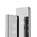 Produktbild COTDINFOR Huawei Y7 2019 Hülle Spiegel Ledertasche Handyhülle Clear Cool Männer Mädchen Flip Ständer Etui Case Slim Schutzhüllen für Huawei Y7 2019 Mirror PU Silver MX.