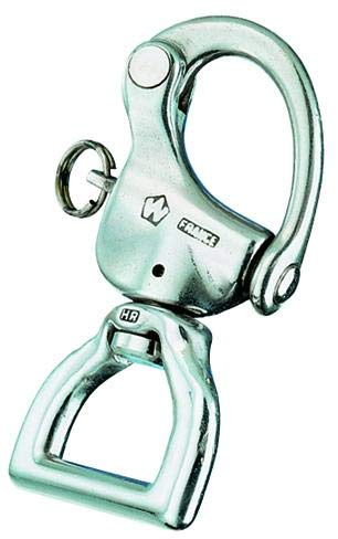 H.R. Stainless Steel Webbing Swivel Snap Shackle - Large or 4