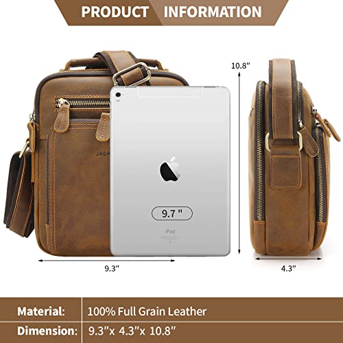 Jack&Chris Distressed Leather Crossbody Bag