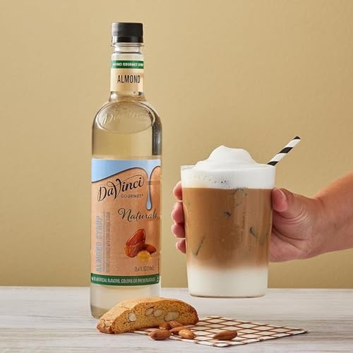 Image of DaVinci Gourmet Naturals Almond Syrup, 25.4 Fluid Ounce (Pack of 2)