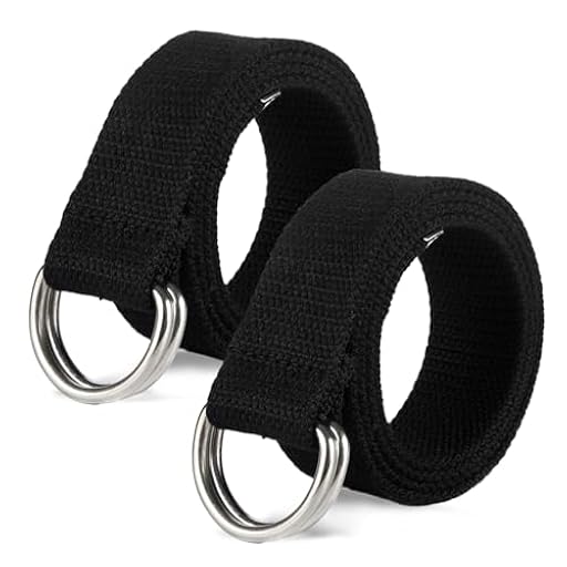 SKHAOVS 2 en 1 Correa de Tela y Cuero Unisex, Cinturón Ajustable con Hebilla de Doble Anilla | Ya disponible en tu tienda friki favorita! En mundofriki.es!