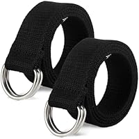 SKHAOVS 2 en 1 Correa de Tela y Cuero Unisex, Cinturón Ajustable