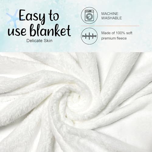 Image of Ocean Baby Monthly Blanket for Girls, Newborn Month Blanket, Soft Flannel Photography Background Prop, Personalized Shower Gift, Ocean