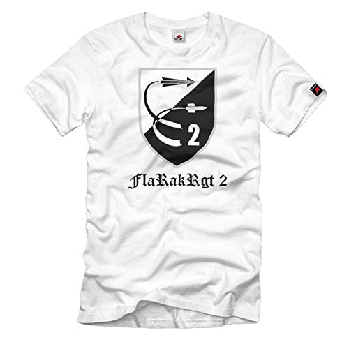 T-shirt Bundeswehr FlaRakRgt 2 vêtement militaire blanc taille M