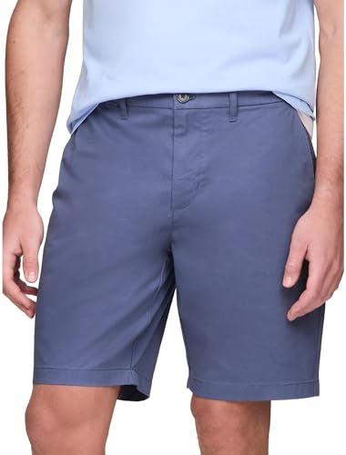 TOMMY HILFIGER Men's Regular Fit 9" Tommy Short, BankBlue, 35