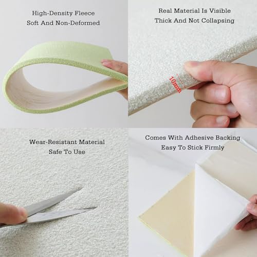 Panneaux muraux insonorisants à faire soi-même - Rembourrage en mousse pour salle de jeux pour enfants - Réduction du bruit - Décoration murale élégante