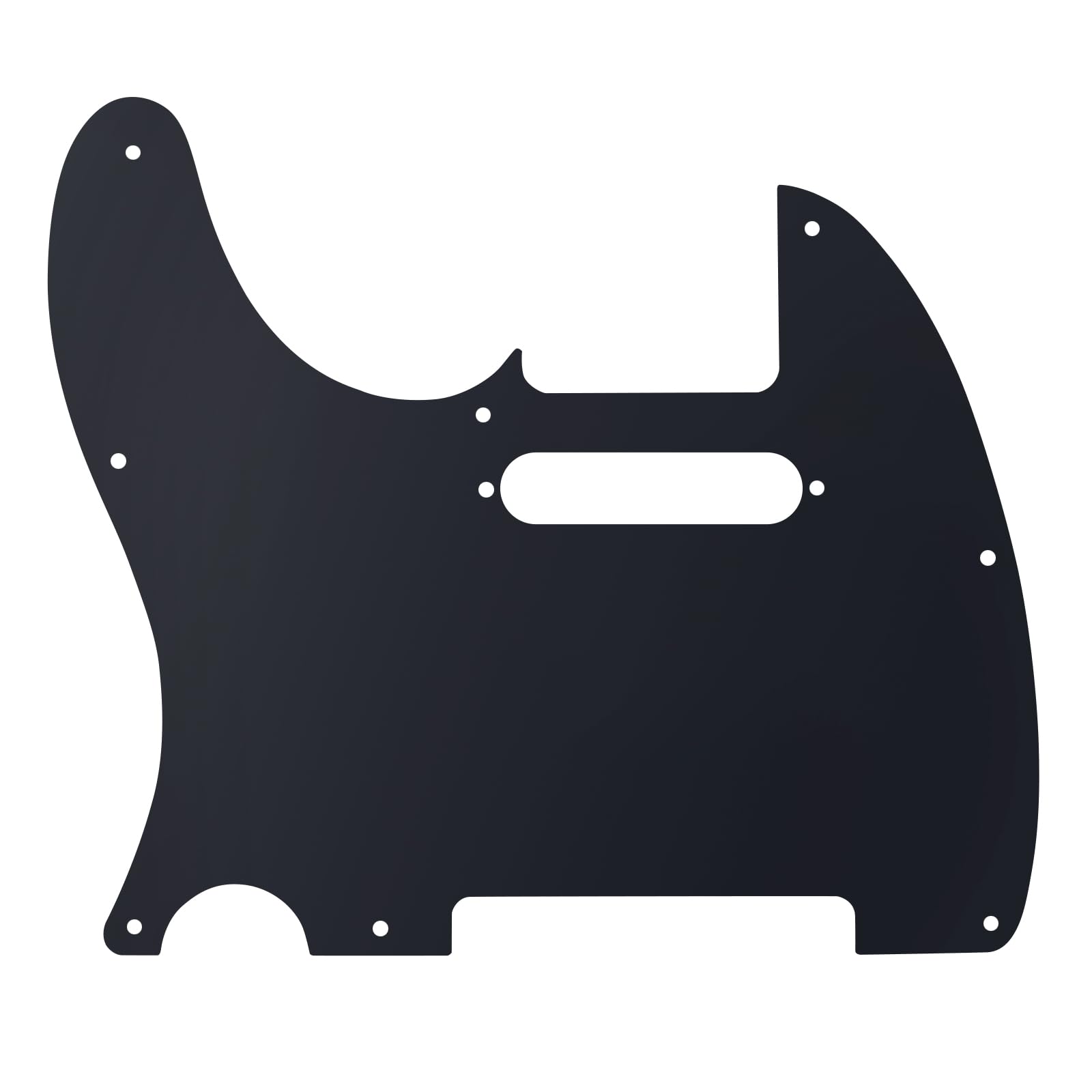 Banworks 1 Ply Tele Pickguard 8-Hole Electric Guitar Pickguard Scratch Plate for USA/Mexican Modern Style Standard Tele Telecaster JT/HB-03 Matt Black - Image 3