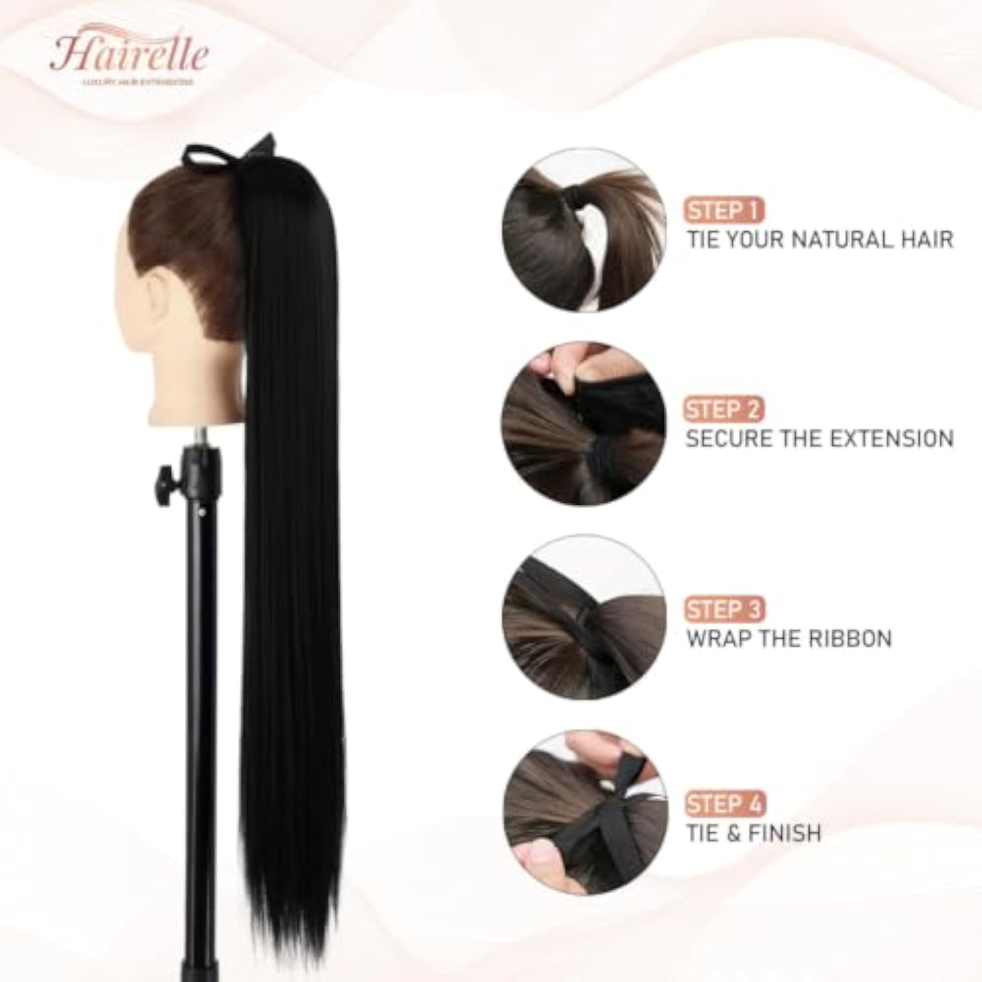 Synthetic Ponytail Extension for Instant Volume & Length