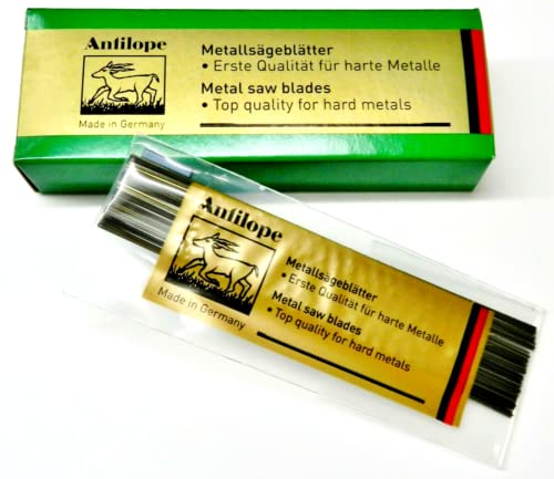 Antilope Jewelers Saw Blades #2/0 Jewelry Making Pack of 144 pcs. Made in German