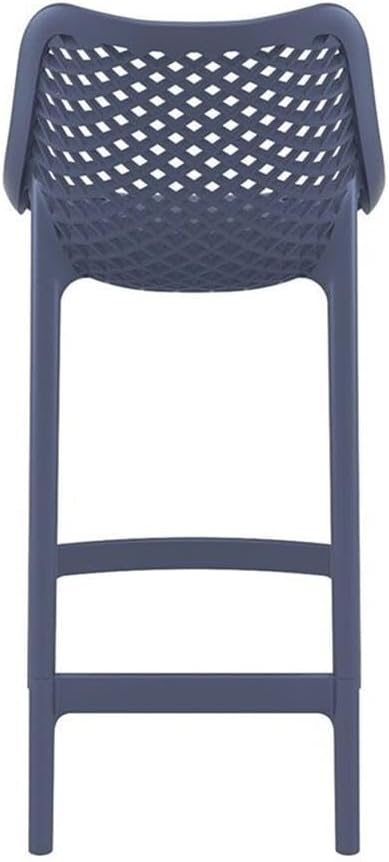 Pemberly Row Patio Counter Stool in Dark Gray Finish - Set of 2