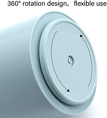 Rotating Pen Holder with 3 Compartments Desk Organiser Office Organiser Creative Pencil Holder Makeup Pot Multipurpose Desktop Organiser Storage Pencil Pot for Desk (blue)