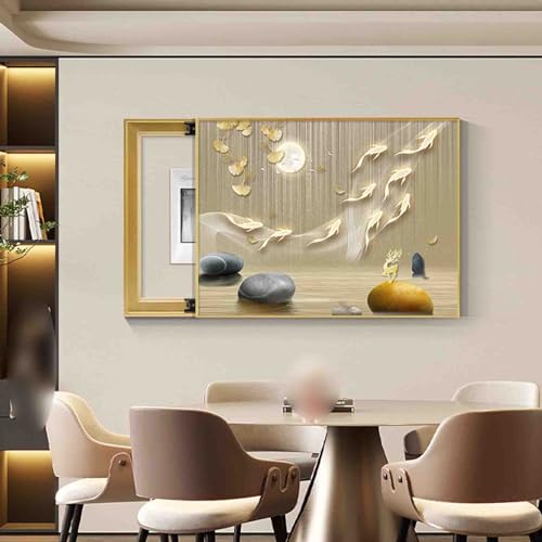 ALSUPEU Coperchio per Scatola elettrica Coperture per esposimetro Quadri Decorativi Moderni Scatola per contatori del contatore Elettrico Decorazione Moderna,007,45x35cm/17.7x13.8inch