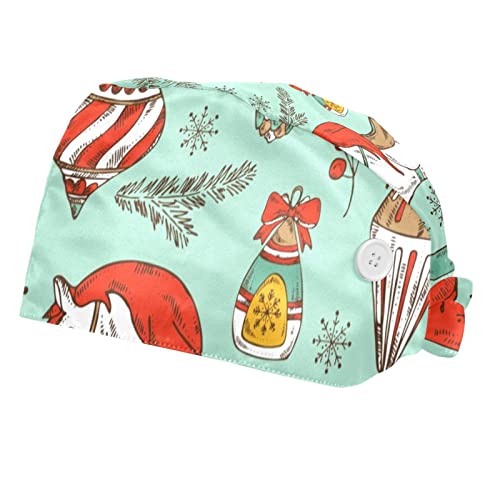 Chapeaux de travail Noël ajustables contre la fatigue capillaire