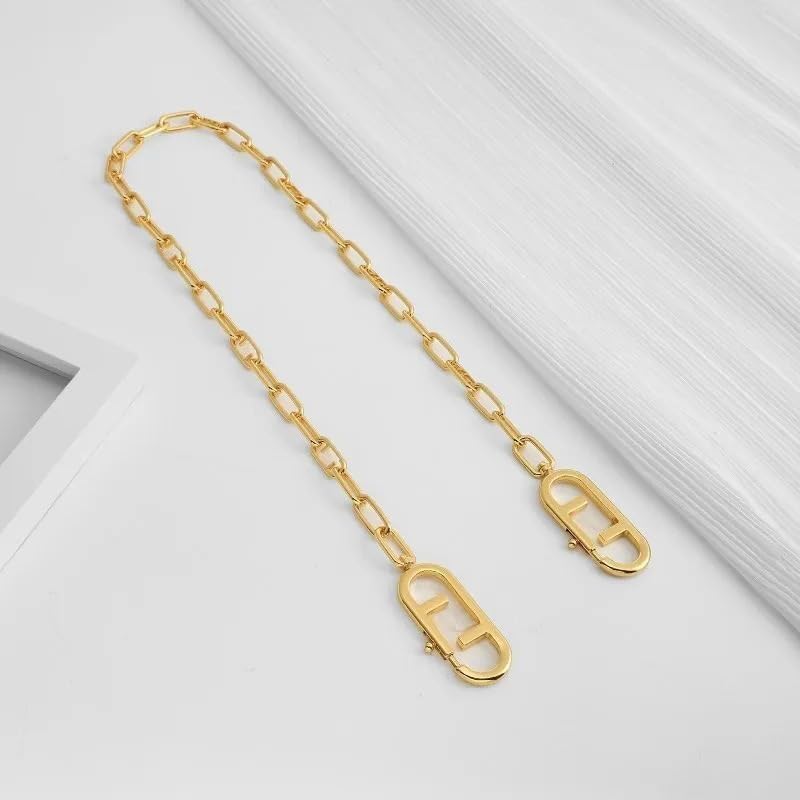 LATEAU Cadenas de Metal,Cadena de Bolsa Cadena for Bolso Correa for Hombro Gancho de Metal Cadena Bolsa Correa Accesorios(110CM)