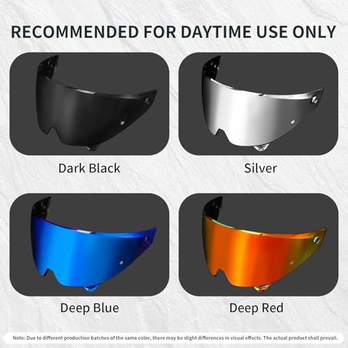 Image of PSLER Shatterproof Motorcycle Helmet Visor for Atlas 3.0 4.0,Deep Gold Red | Impact-Resistant ,UV400 Protection, Motorcycle Tinted Face Shield for Atlas 3.0 4.0,Visor Replacement