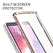 YOUMAKER Crystal Clear Case for Galaxy Note 9, Full Body with Built-in Screen Protector Heavy Duty Protection Slim Fit Shockproof Rugged Cover for Samsung Galaxy Note 9 (2018) 6.4 inch - Rose Gold/GY