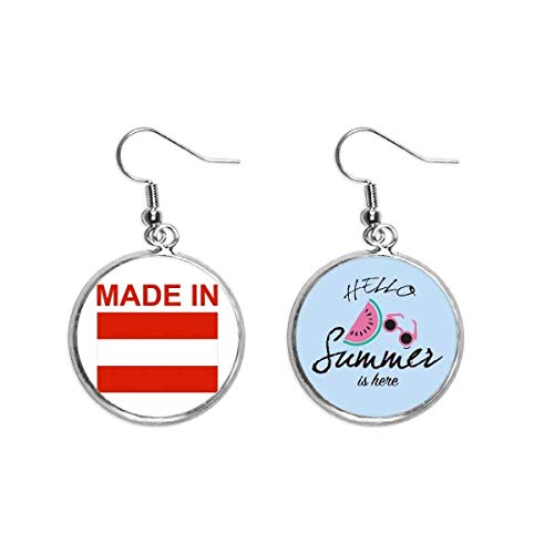 Pendientes de sandía con artesanía de Austria para un estilo elegante de verano