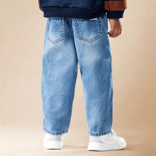 Jean droit ample garçon pantalon confortable style coréen automne