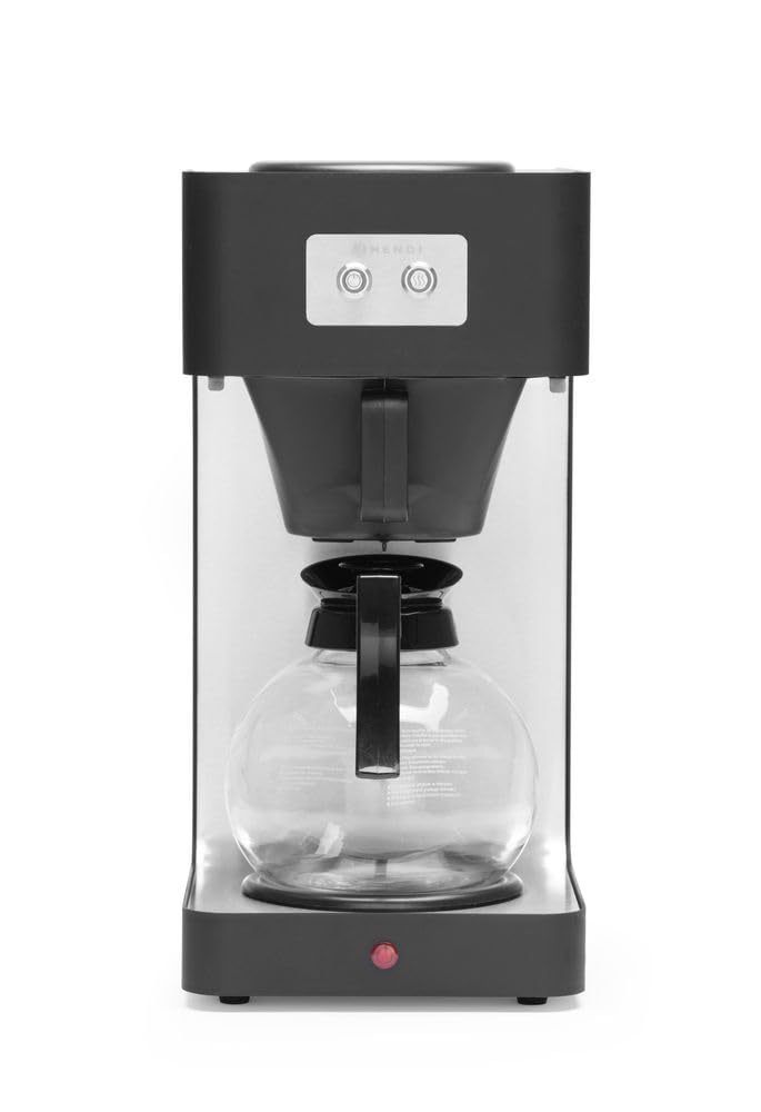 HENDI Cafetière filtre professionnelle, 1,8L, acier inoxydable