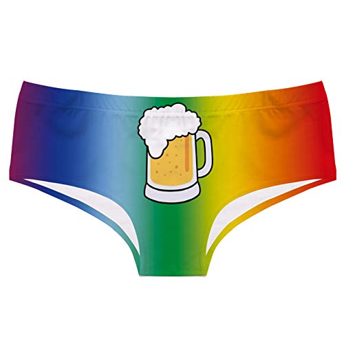 Awesometivity Funny Underwear For Women - I'm Here, I'm Queer, Buy Me A Beer, L #TOP1