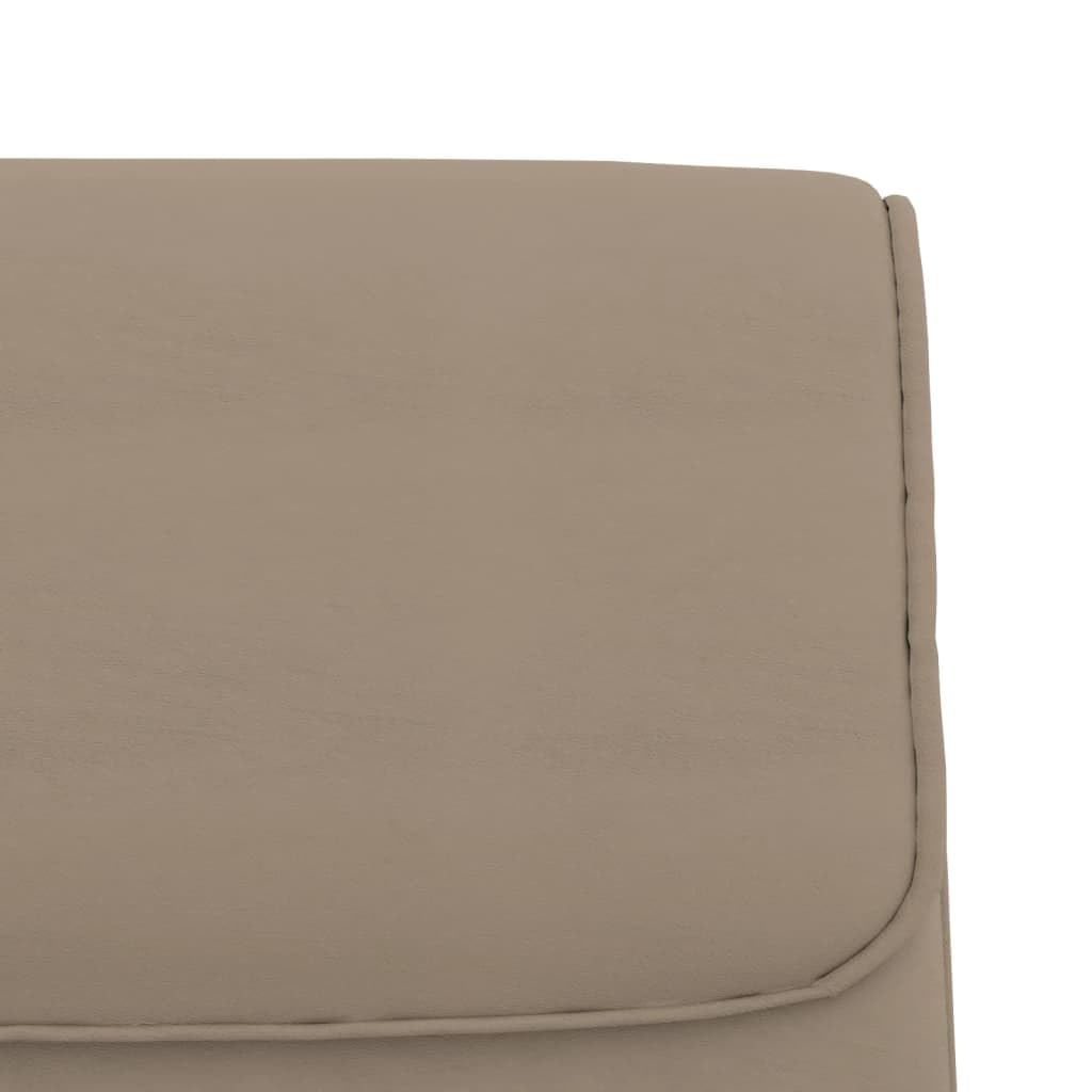 Ławka do siedzenia cappuccino ze sztucznej skóry, wyściełana metalowym stelażem, 100 x 64 x 80 cm, do jadalni, korytarza, salonu, sypialni i przedpokoju