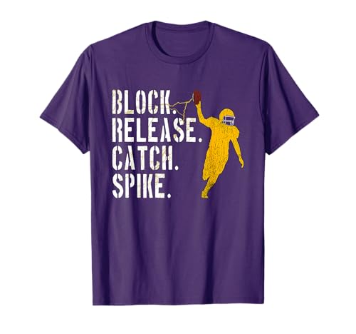 Block Release Catch Spike, National Tight End Day 2022 T-Shirt