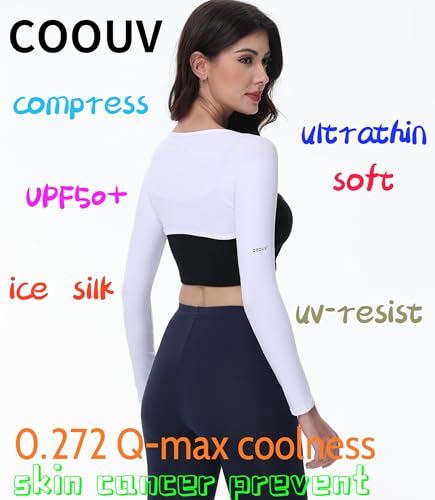 Ice Silk Coolness Fabric UPF50+ UV Sun Protection Compression Shawl Arm Sleeve Sport Shrug Golf Shirt4