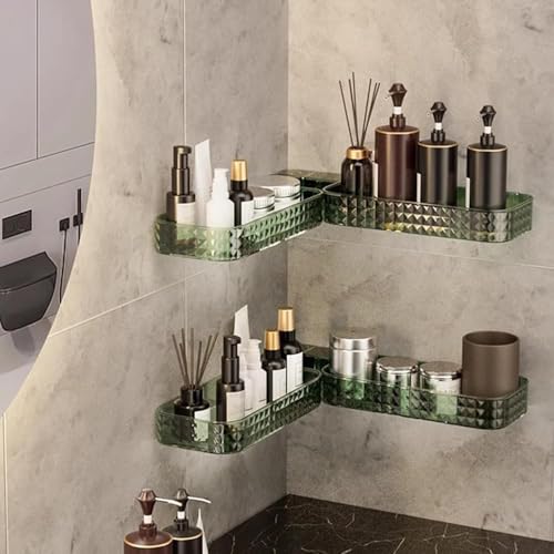 Étagère de rangement murale pliable et rotative pour salle de bain