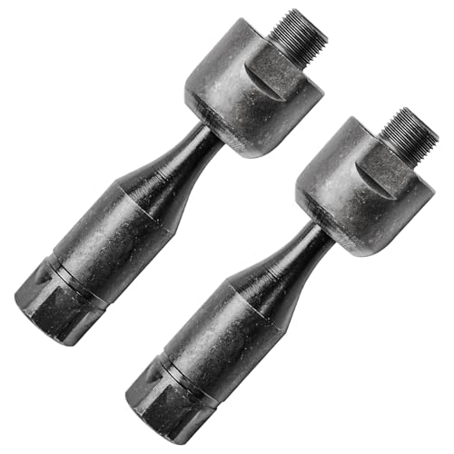 Detroit Axle - 2 Front Inner Tie Rods for Buick Rainier Chevrolet SSR Trailblazer GMC Envoy XL XUV Isuzu Ascender Oldsmobile Bravada Saab 9-7x, Replacement Inner Tie Rods Fit Vehicles w/ 16mm Threads