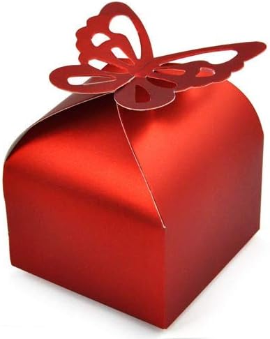 Accessotech 50 Pieces Wedding Favour Boxes Bridal Showers Parties