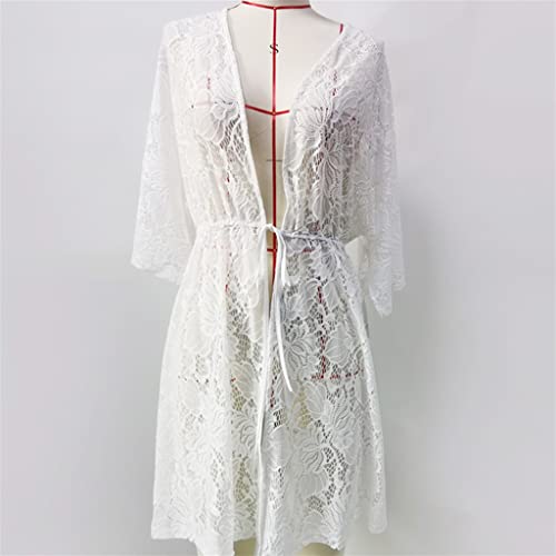 Beach bikini swimsuit cover-up de punto holgado para mujer actual 2