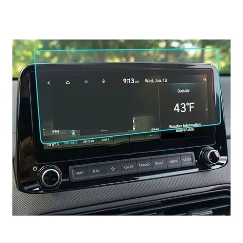 Film de protection d'écran en verre trempé pour navigation GPS Kona 2022
