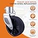 XIANGZI 6-Inch Trailer Jack Wheel Replacement with Pin Tongue Jack Wheel Hitch Utility Replacement Parts Trailer Wheel Jack 1200lb Capacity