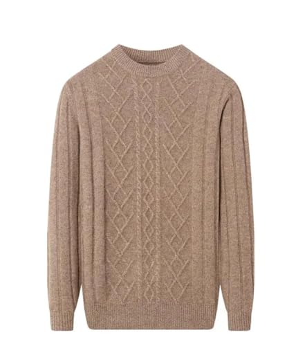 Vsadsau Men Wool Knitted Sweater Thick Warm Oversized Sweater Casual Crew Neck Pullovers Jumpers2